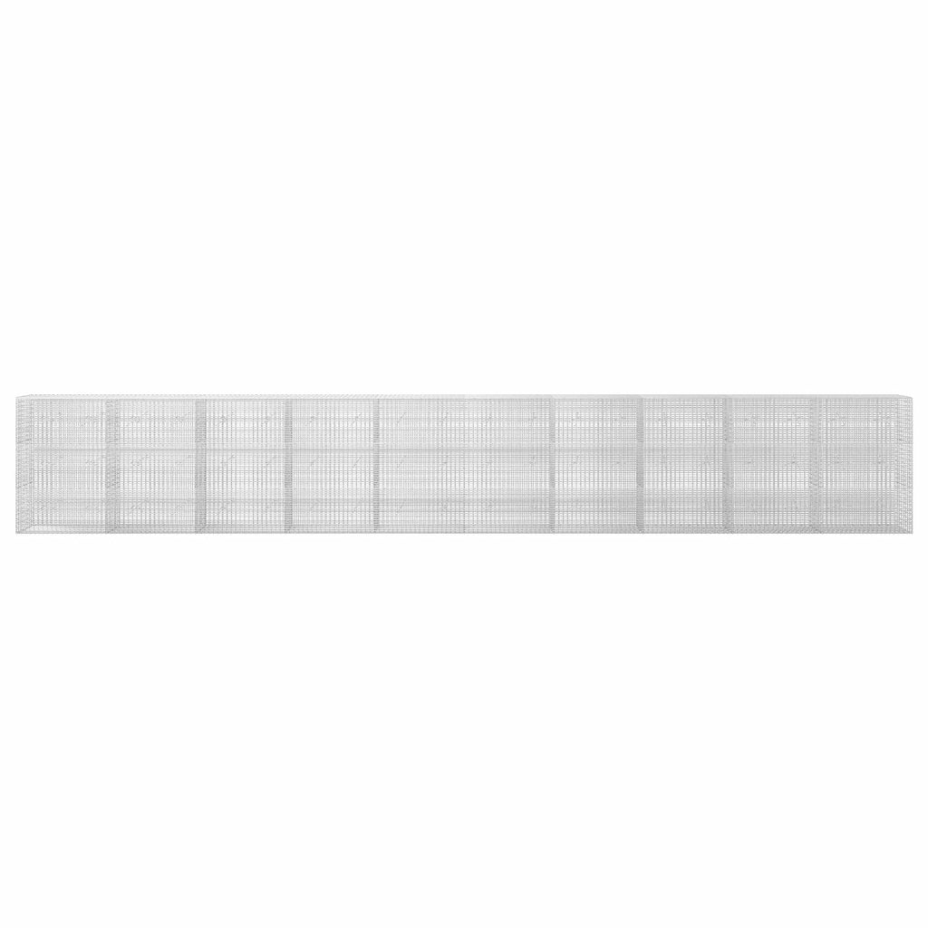 vidaXL Gabion z drutu 3,5 mm i siatką 5x2,5 cm 1000x20x150 cm