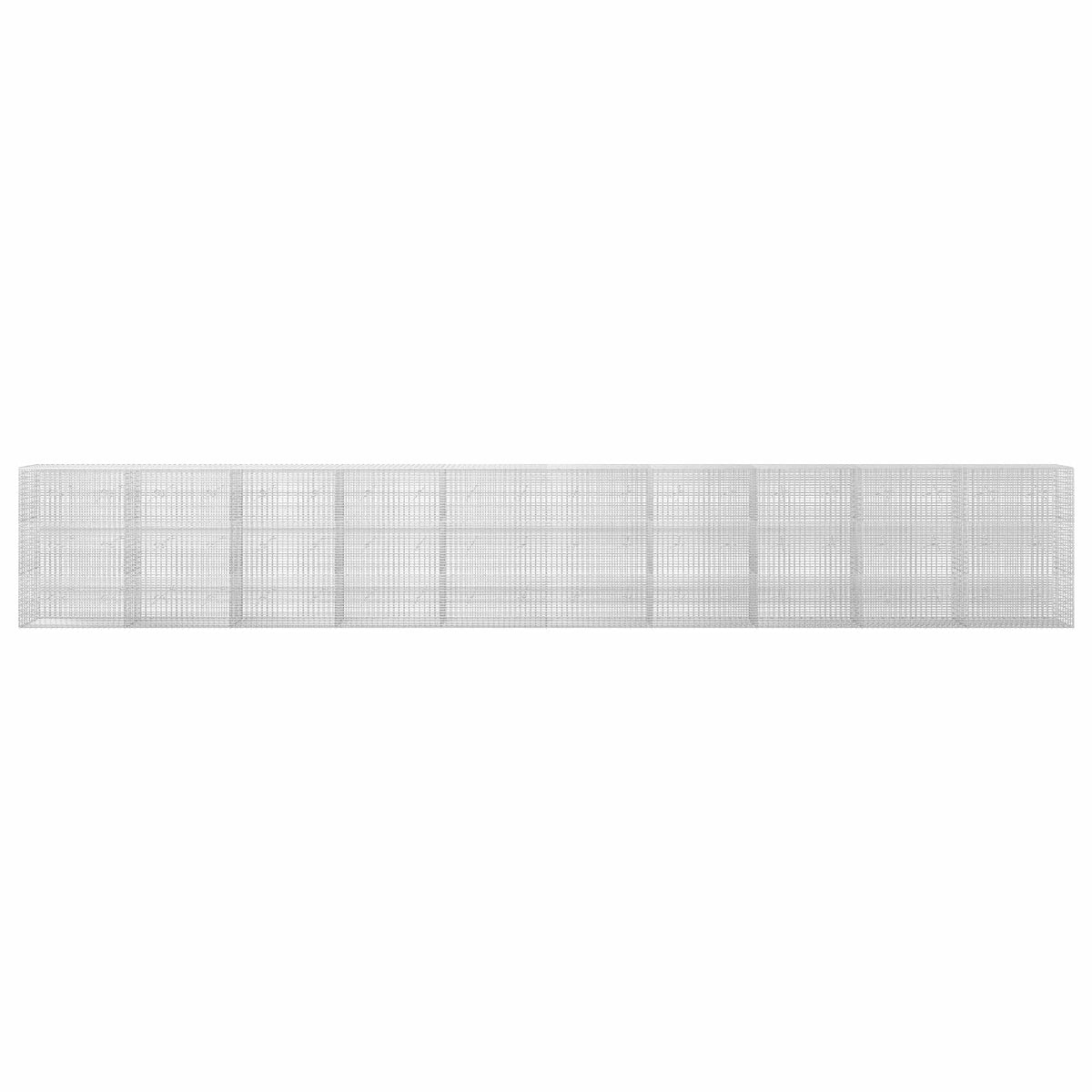 vidaXL Gabion z drutu 3,5 mm i siatką 5x2,5 cm 1000x20x150 cm