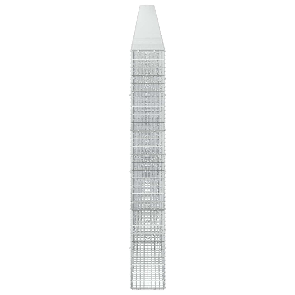 vidaXL Gabion z drutu 3,5 mm i siatką 5x2,5 cm 1000x20x150 cm