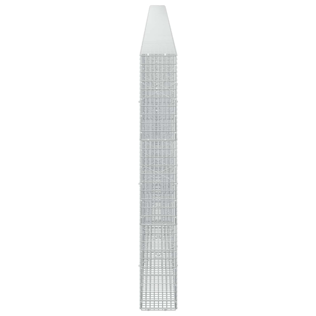 vidaXL Gabion z drutu 3,5 mm i siatką 5x2,5 cm 1000x20x150 cm