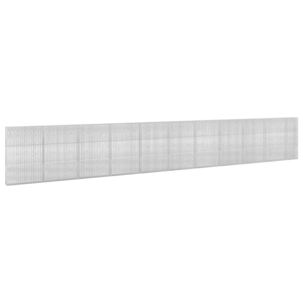 vidaXL Gabion z drutu 3,5 mm i siatką 5x2,5 cm 1050x20x150 cm