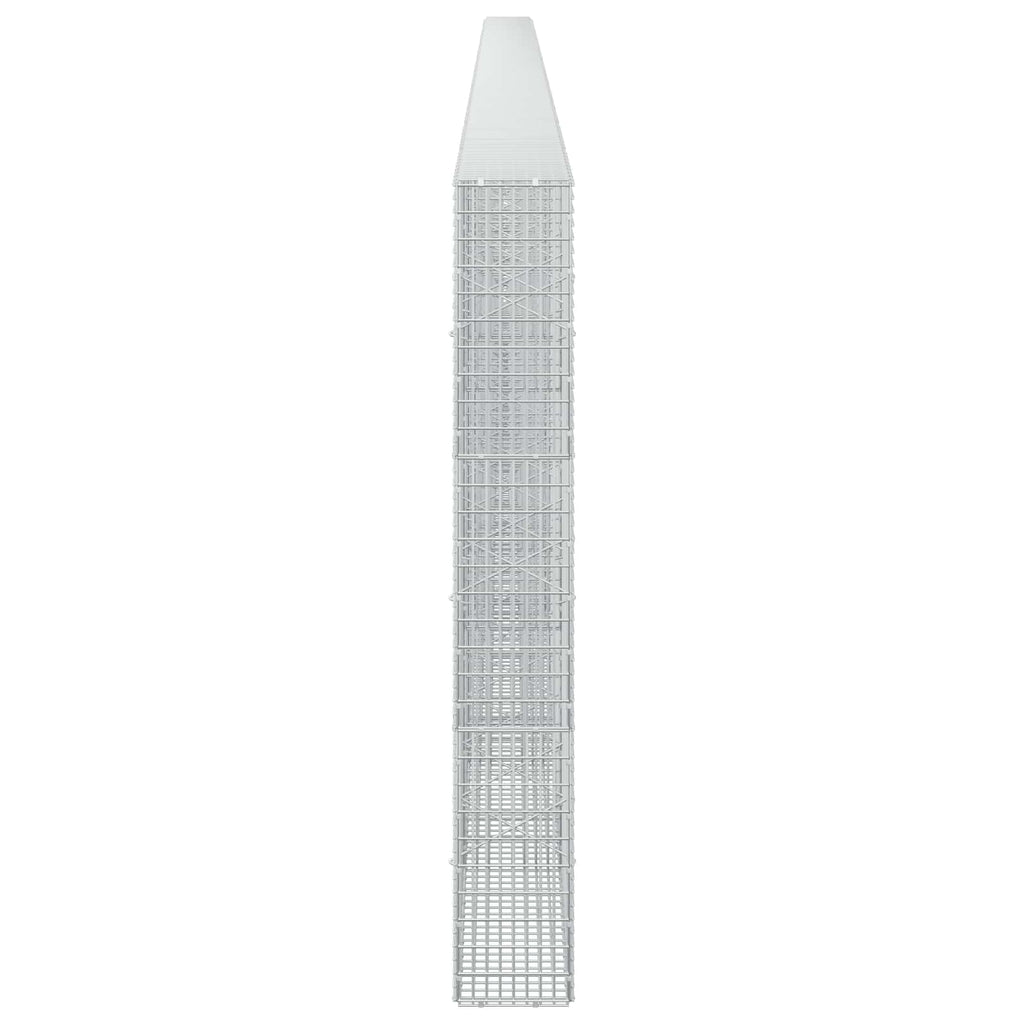 vidaXL Gabion z drutu 3,5 mm i siatką 5x2,5 cm 1100x20x150 cm