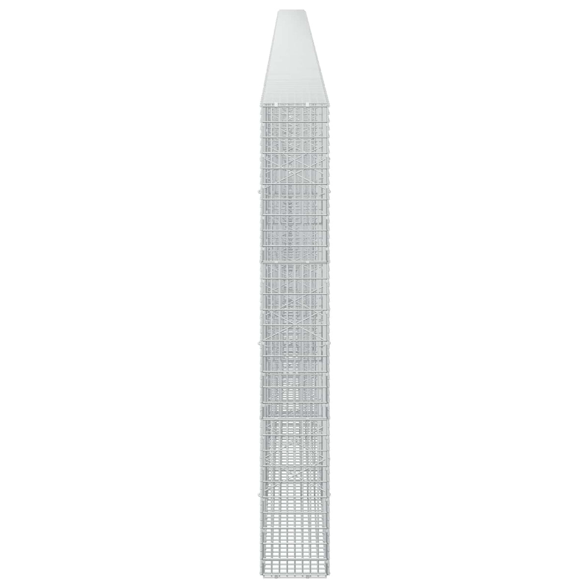 vidaXL Gabion z drutu 3,5 mm i siatką 5x2,5 cm 1100x20x150 cm