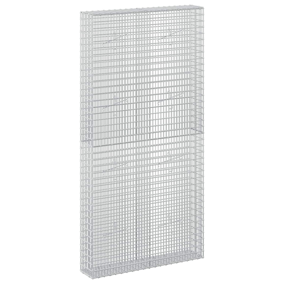 vidaXL Gabion z drutu 3,5 mm i siatką 5x2,5 cm 100x20x200 cm
