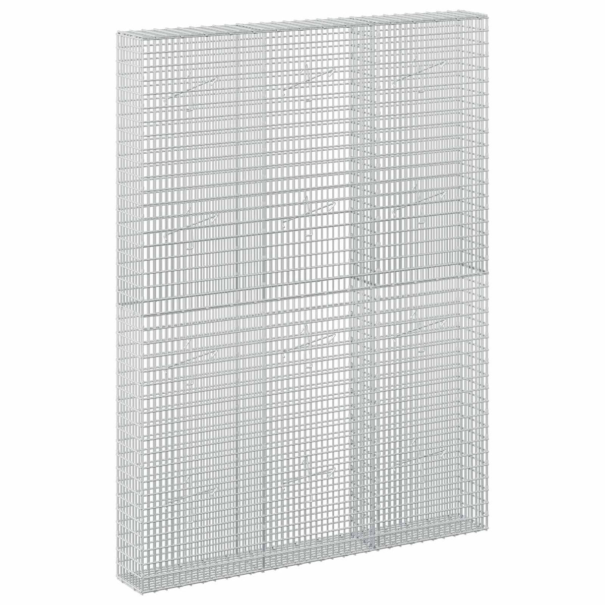 vidaXL Gabion z drutu 3,5 mm i siatką 5x2,5 cm 150x20x200 cm