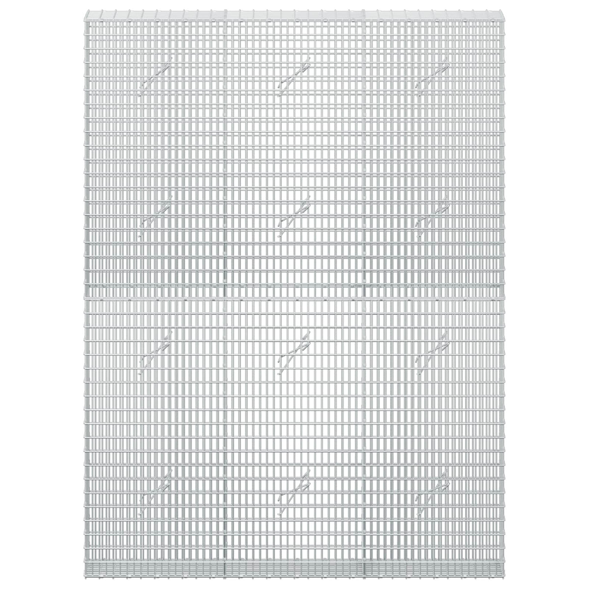vidaXL Gabion z drutu 3,5 mm i siatką 5x2,5 cm 150x20x200 cm