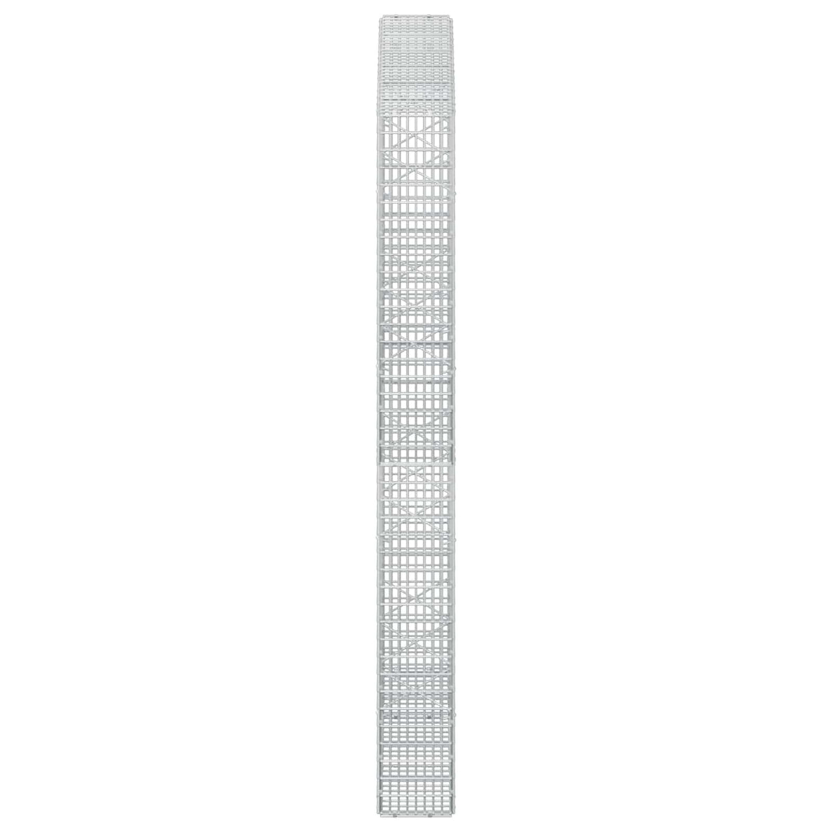 vidaXL Gabion z drutu 3,5 mm i siatką 5x2,5 cm 150x20x200 cm
