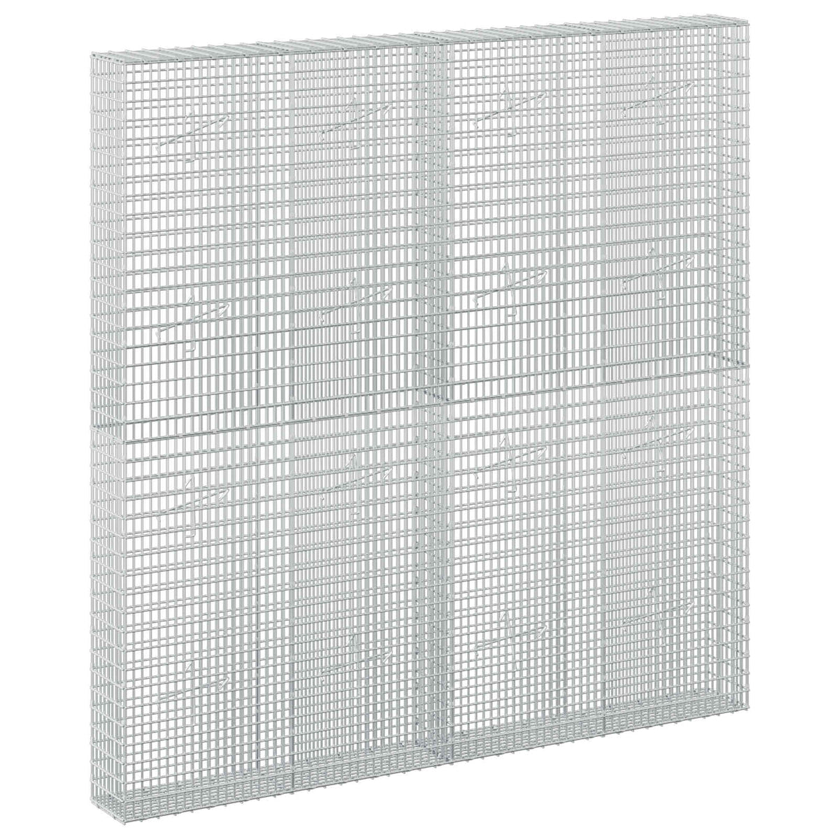 vidaXL Gabion z drutu 3,5 mm i siatką 5x2,5 cm 200x20x200 cm
