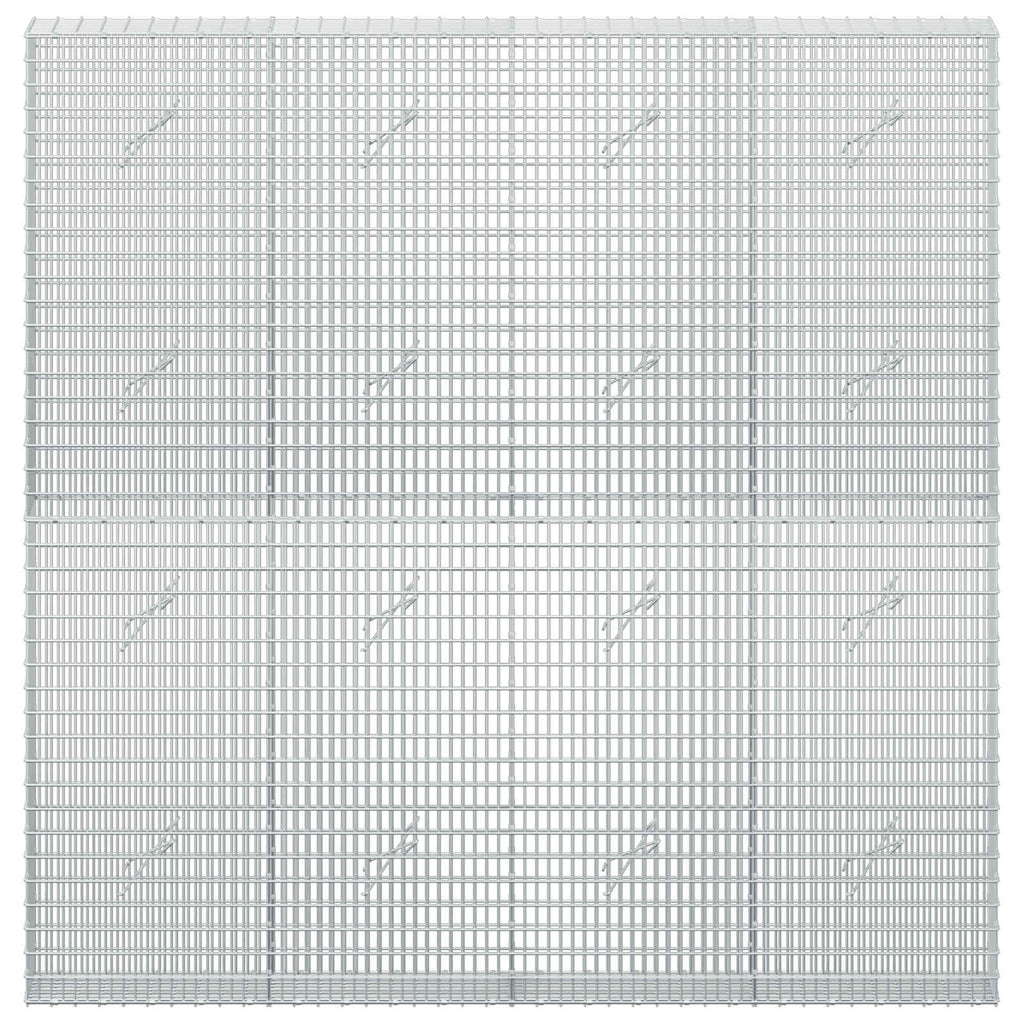 vidaXL Gabion z drutu 3,5 mm i siatką 5x2,5 cm 200x20x200 cm