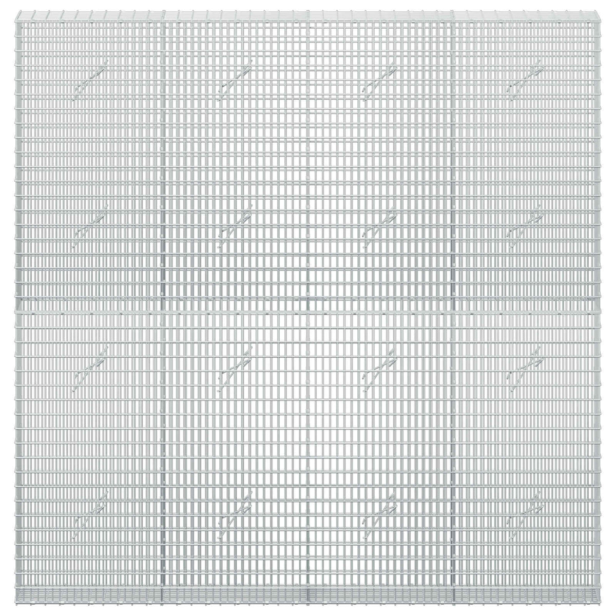 vidaXL Gabion z drutu 3,5 mm i siatką 5x2,5 cm 200x20x200 cm