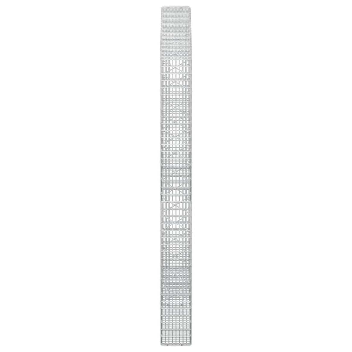 vidaXL Gabion z drutu 3,5 mm i siatką 5x2,5 cm 200x20x200 cm