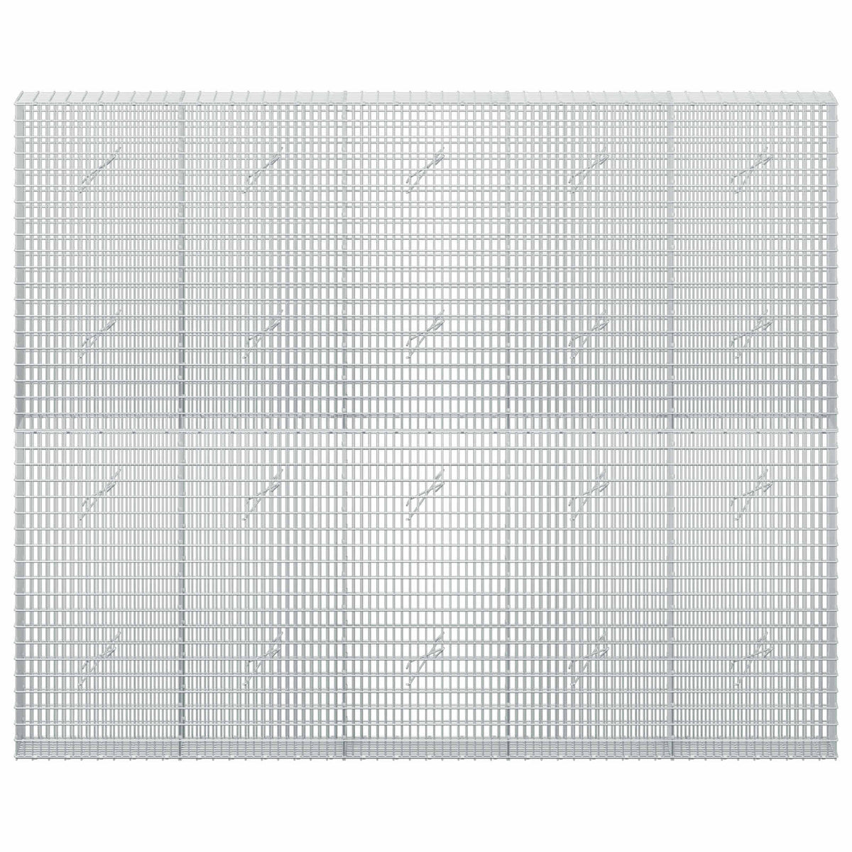 vidaXL Gabion z drutu 3,5 mm i siatką 5x2,5 cm 250x20x200 cm