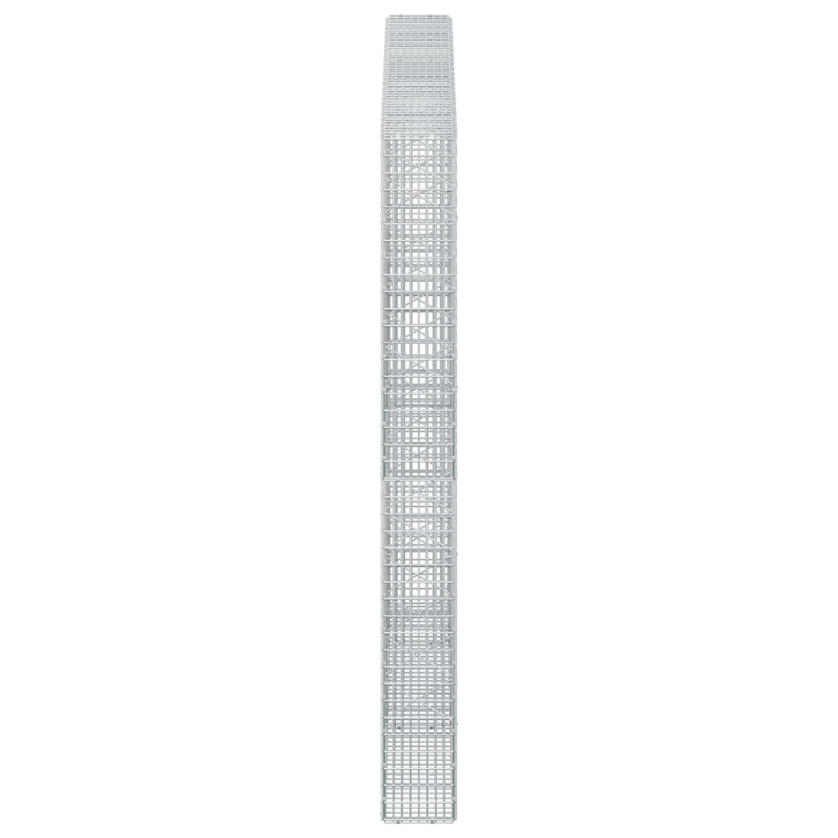 vidaXL Gabion z drutu 3,5 mm i siatką 5x2,5 cm 250x20x200 cm