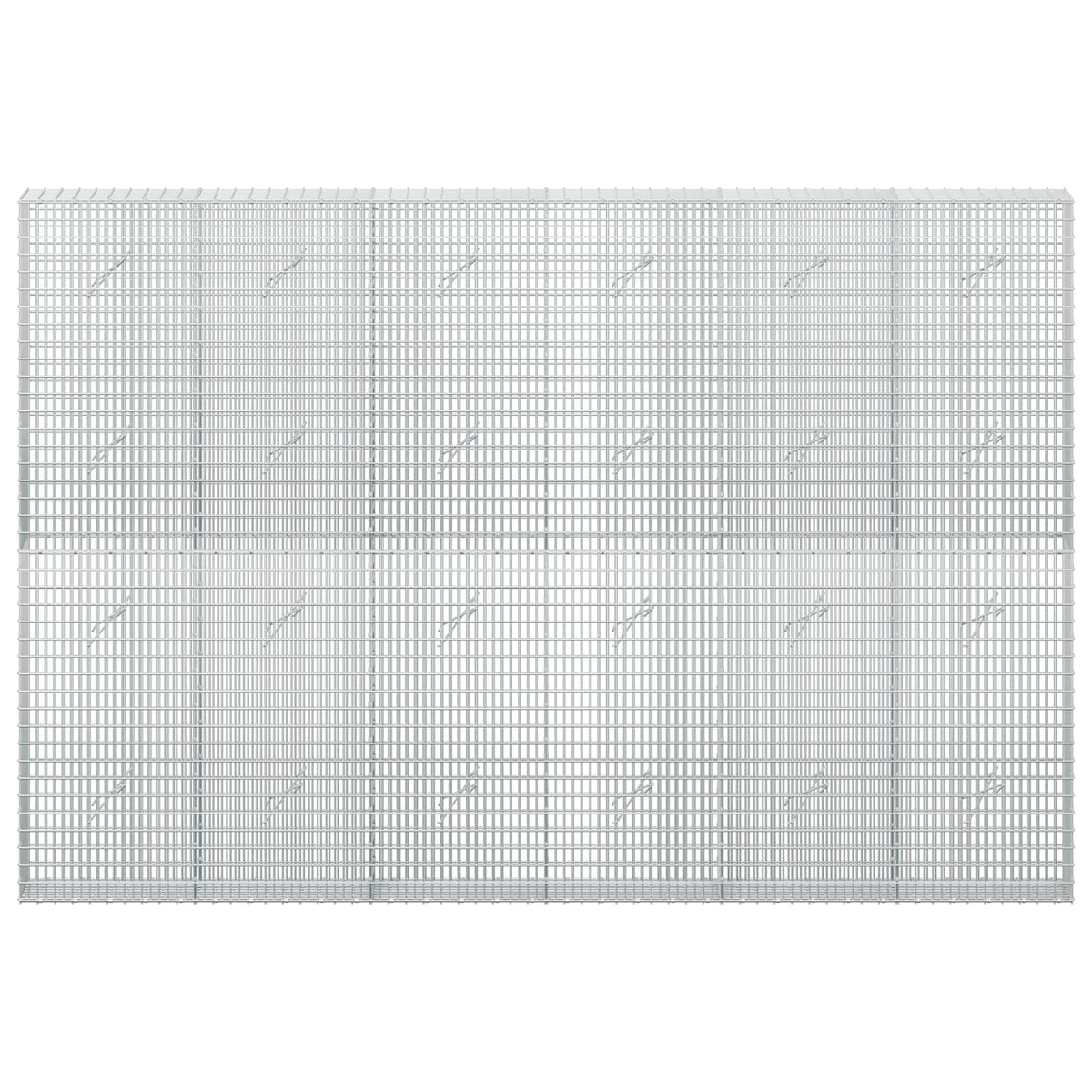vidaXL Gabion z drutu 3,5 mm i siatką 5x2,5 cm 300x20x200 cm