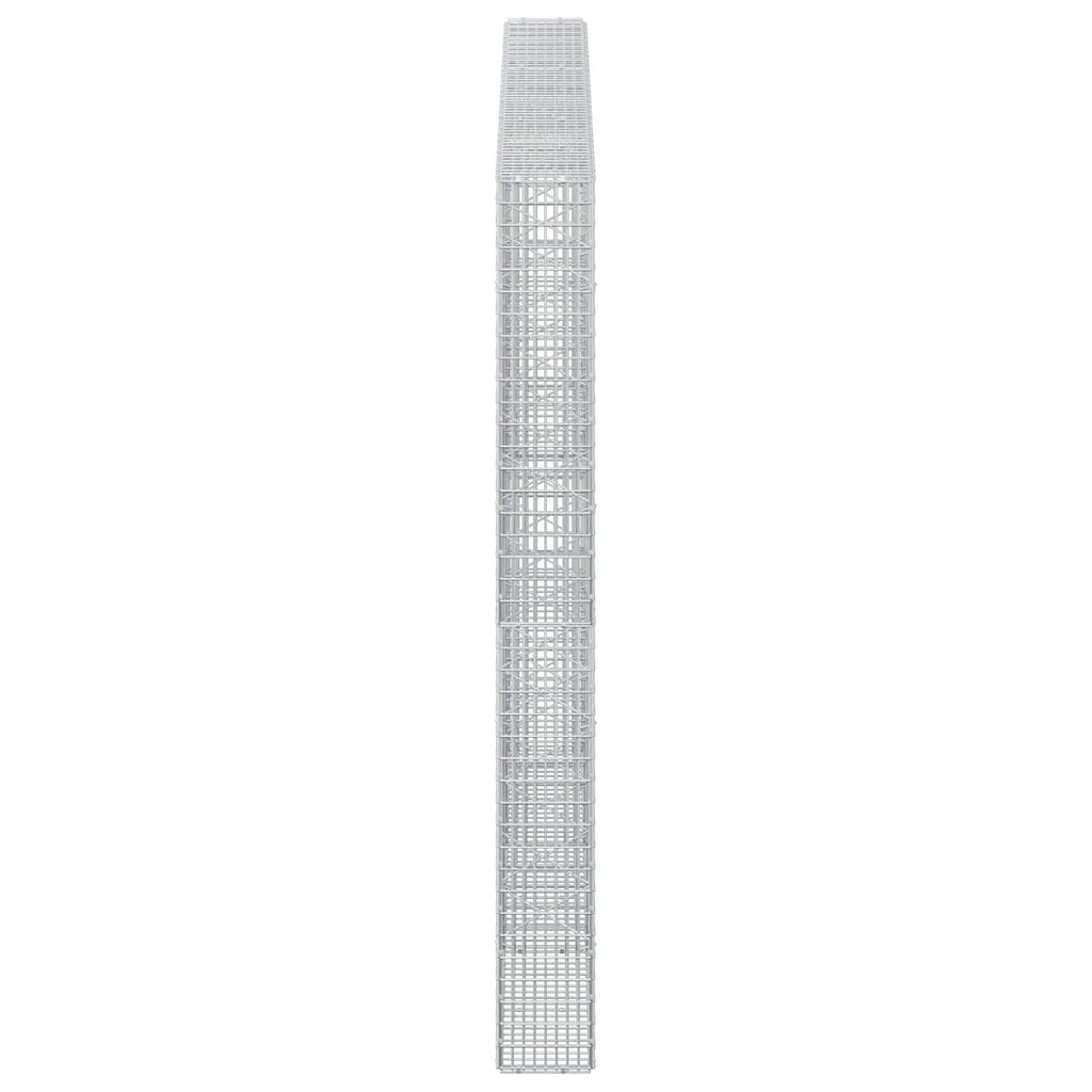 vidaXL Gabion z drutu 3,5 mm i siatką 5x2,5 cm 300x20x200 cm