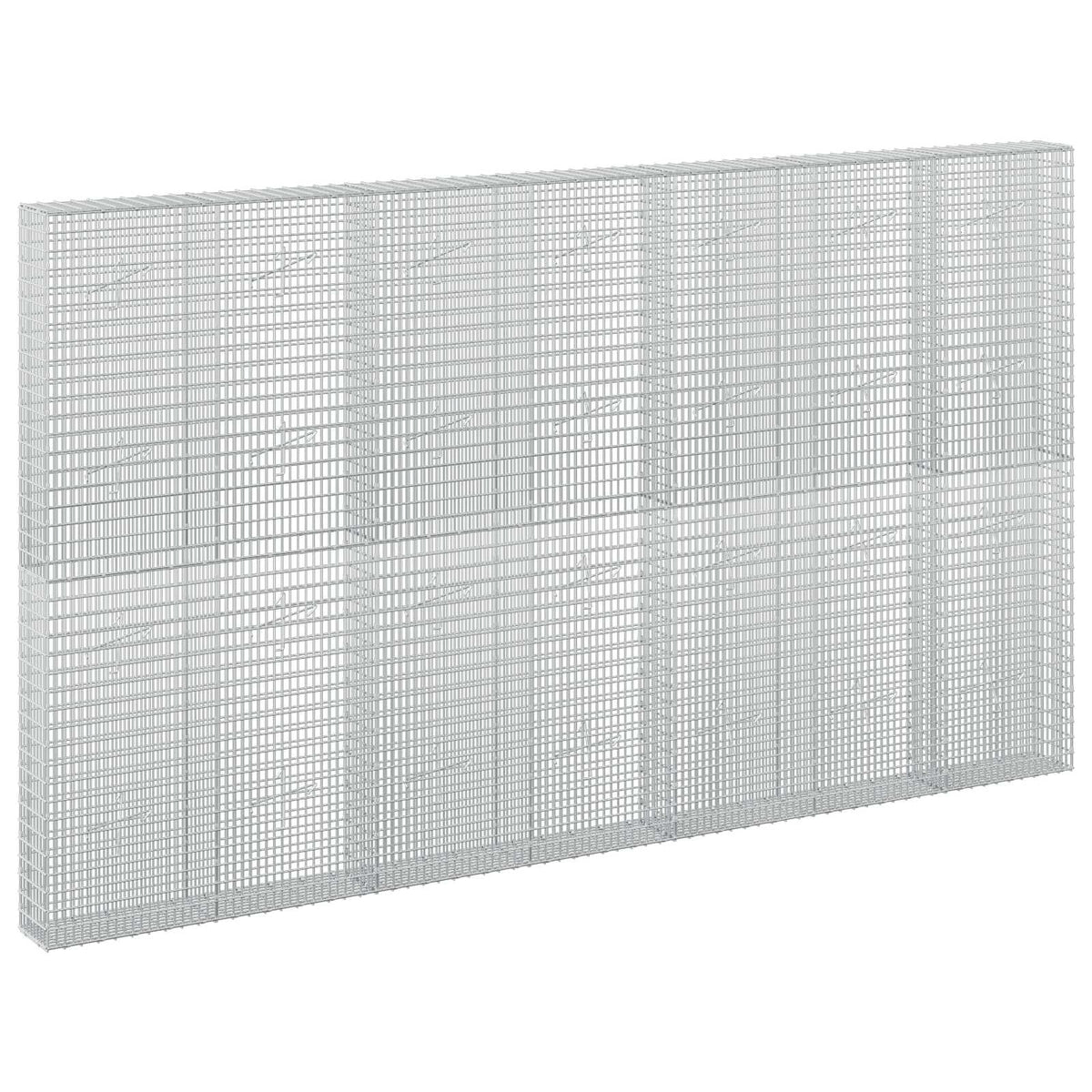 vidaXL Gabion z drutu 3,5 mm i siatką 5x2,5 cm 350x20x200 cm