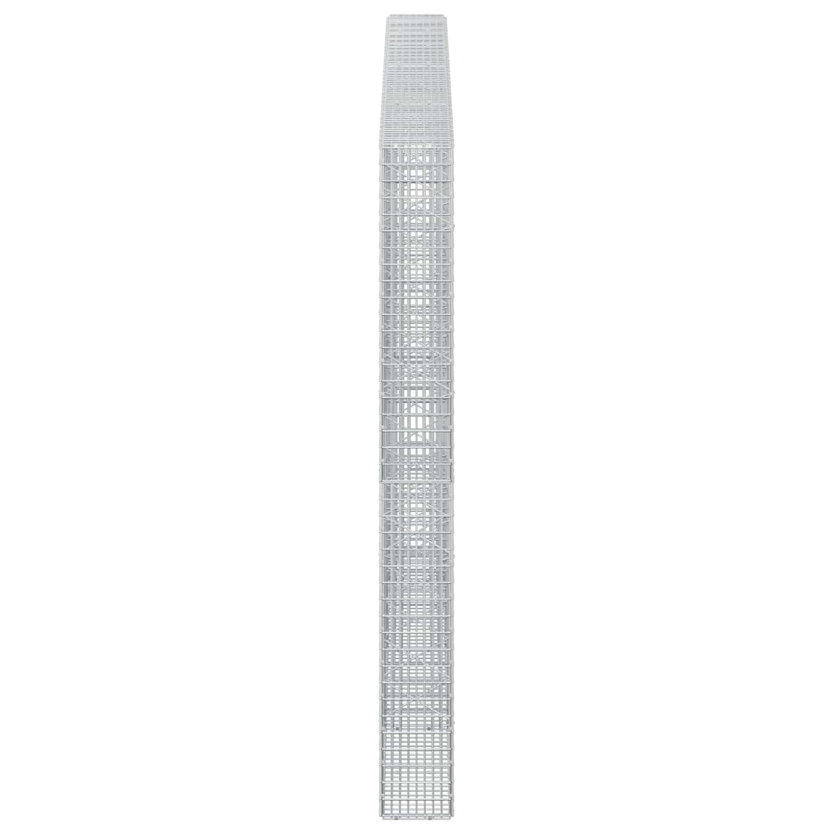 vidaXL Gabion z drutu 3,5 mm i siatką 5x2,5 cm 350x20x200 cm