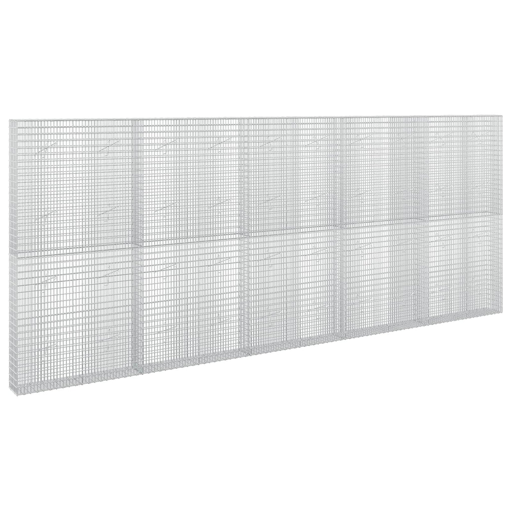 vidaXL Gabion z drutu 3,5 mm i siatką 5x2,5 cm 500x20x200 cm