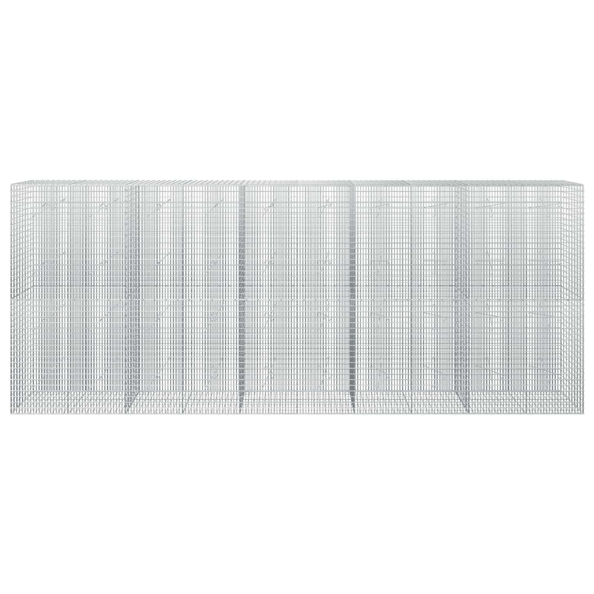 vidaXL Gabion z drutu 3,5 mm i siatką 5x2,5 cm 500x20x200 cm