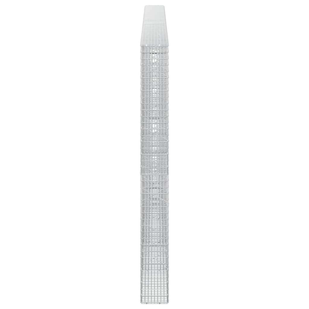 vidaXL Gabion z drutu 3,5 mm i siatką 5x2,5 cm 500x20x200 cm
