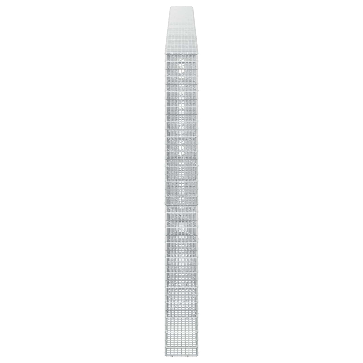 vidaXL Gabion z drutu 3,5 mm i siatką 5x2,5 cm 500x20x200 cm