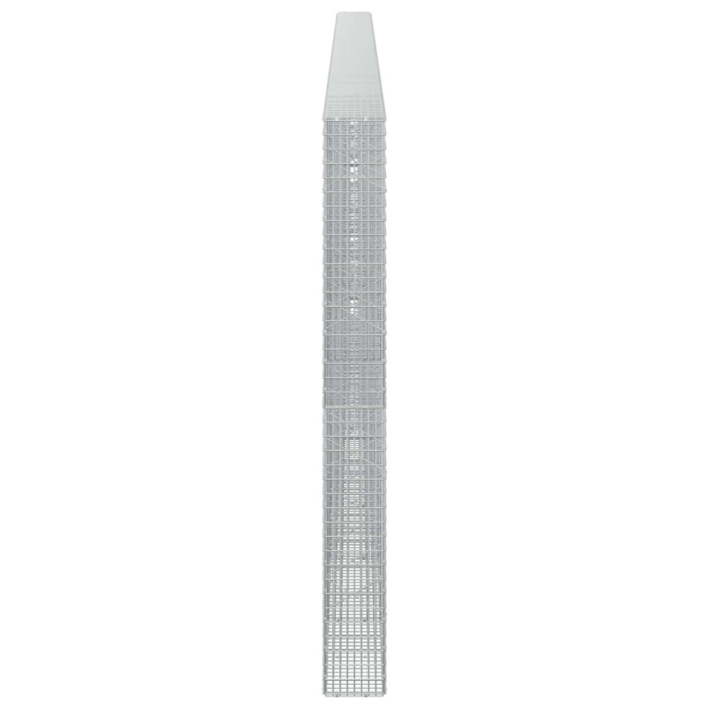 vidaXL Gabion z drutu 3,5 mm i siatką 5x2,5 cm 850x20x200 cm