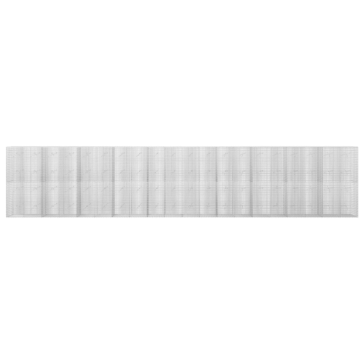 vidaXL Gabion z drutu 3,5 mm i siatką 5x2,5 cm 1000x20x200 cm
