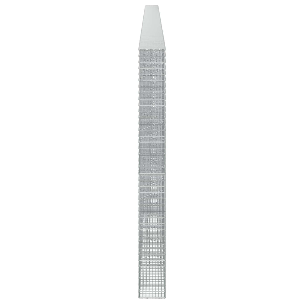 vidaXL Gabion z drutu 3,5 mm i siatką 5x2,5 cm 1000x20x200 cm