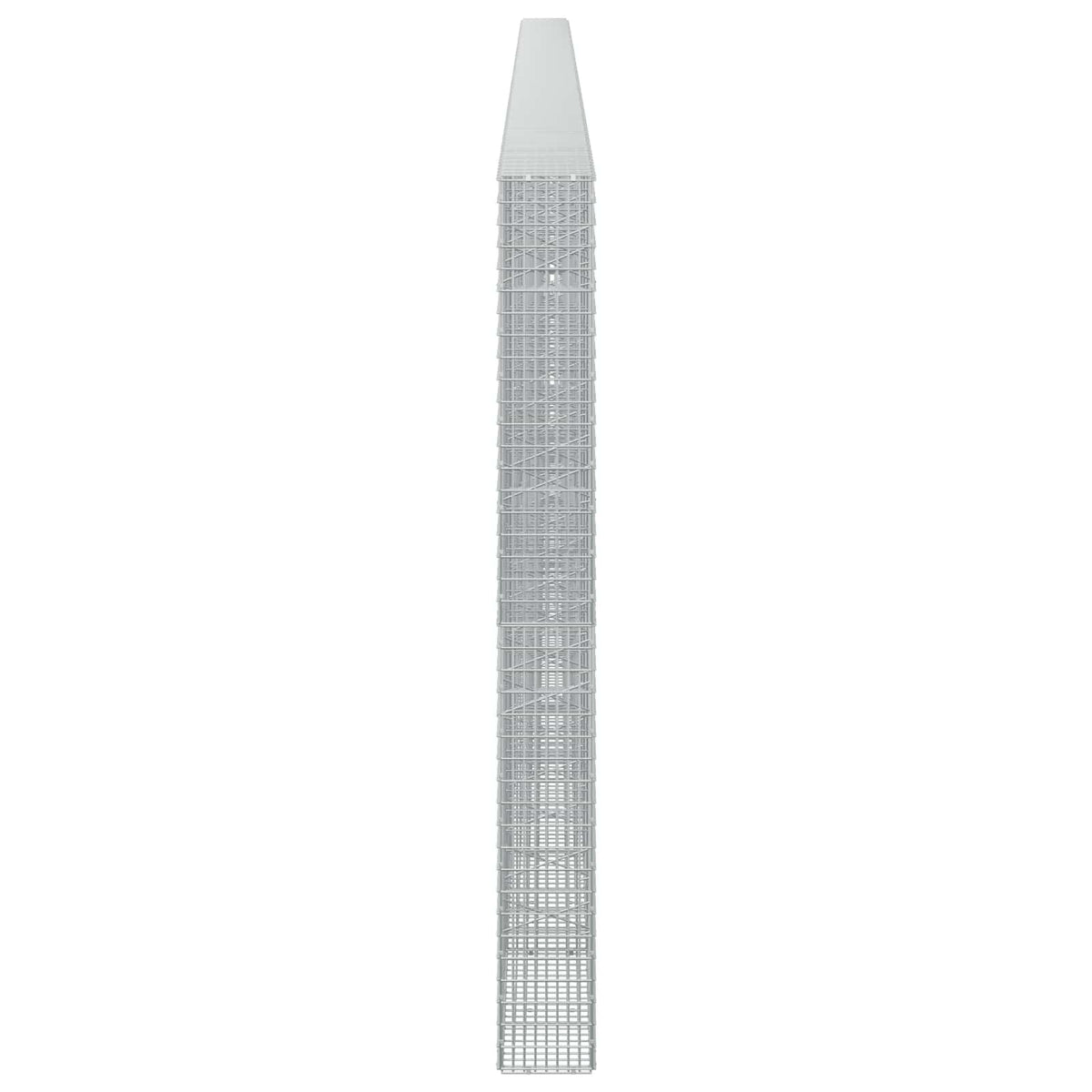 vidaXL Gabion z drutu 3,5 mm i siatką 5x2,5 cm 1000x20x200 cm