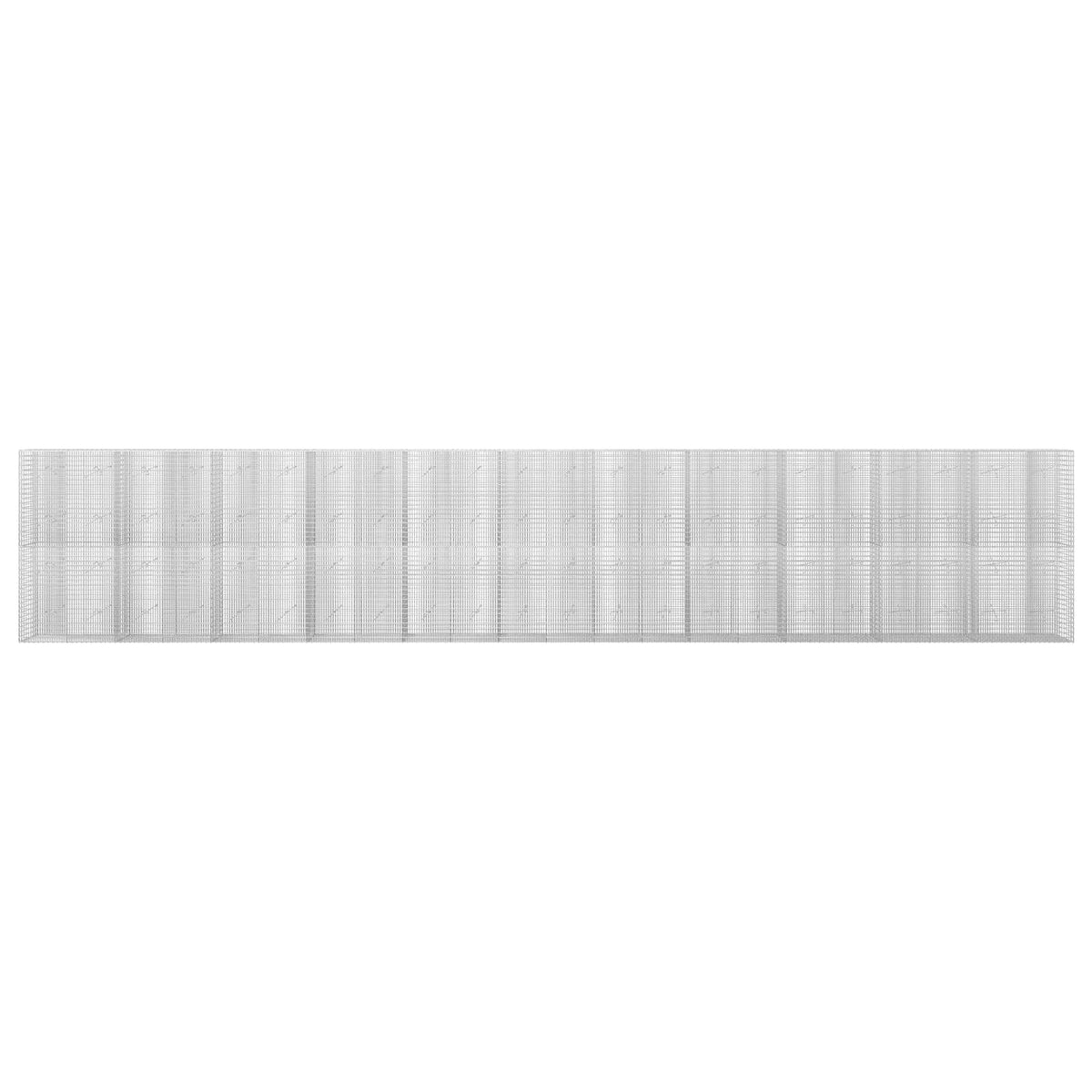 vidaXL Gabion z drutu 3,5 mm i siatką 5x2,5 cm 1100x20x200 cm