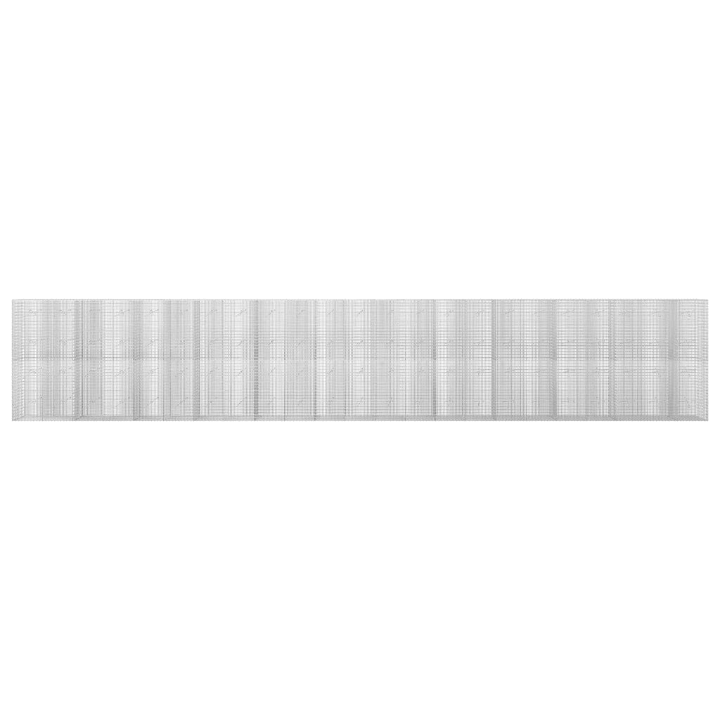 vidaXL Gabion z drutu 3,5 mm i siatką 5x2,5 cm 1150x20x200 cm