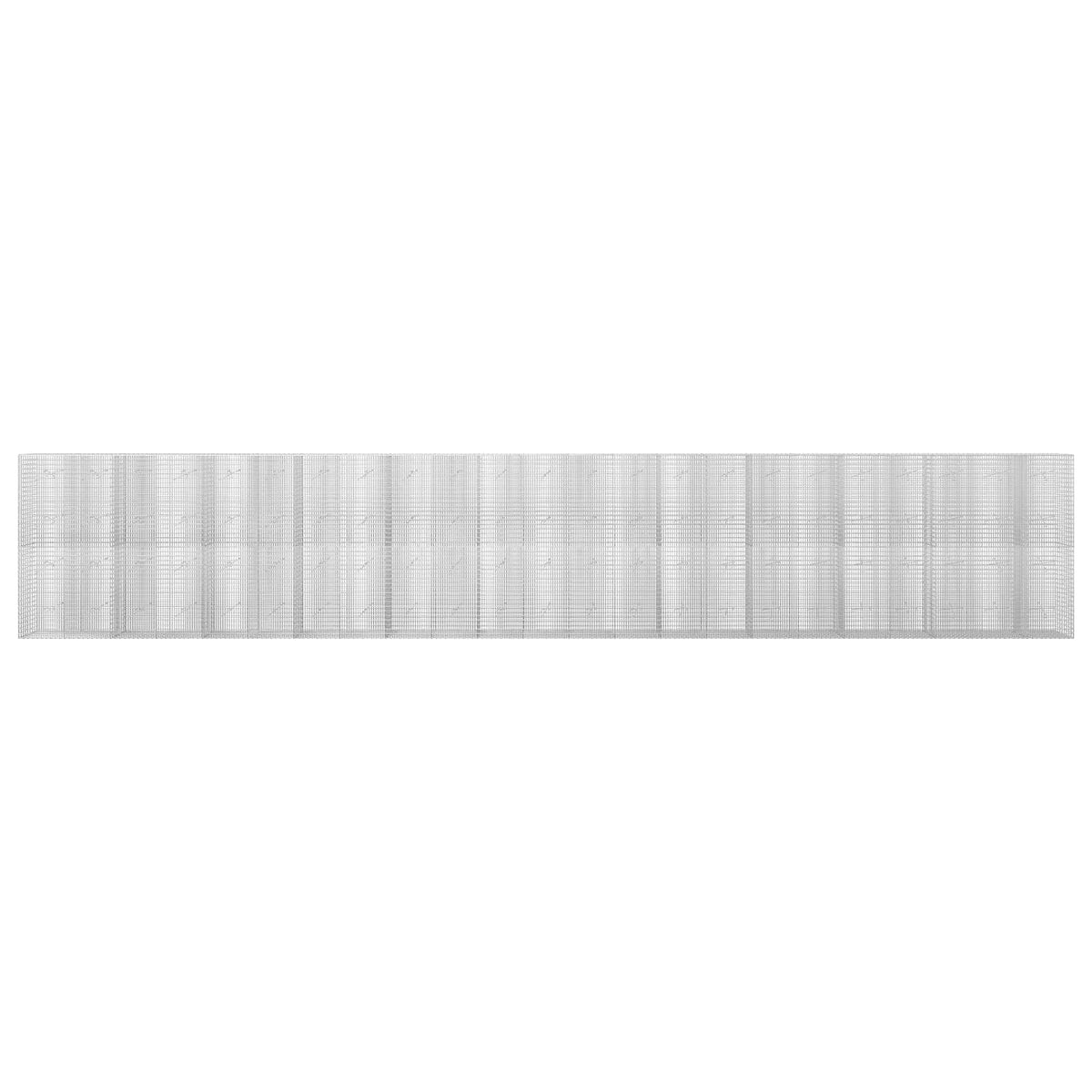 vidaXL Gabion z drutu 3,5 mm i siatką 5x2,5 cm 1150x20x200 cm