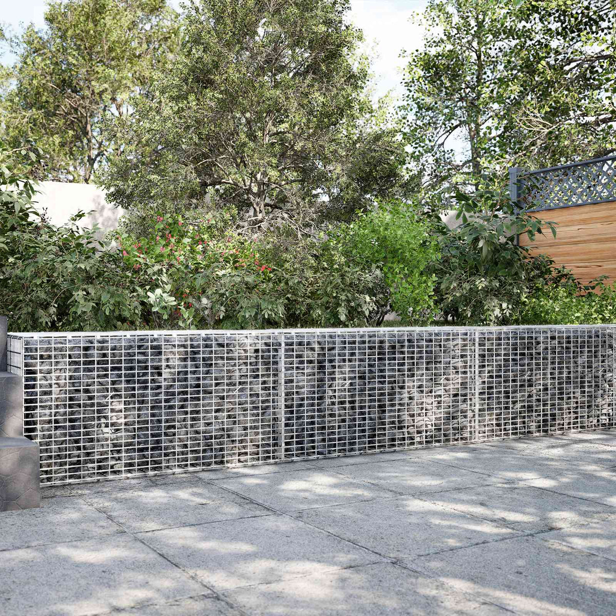 vidaXL Gabion z drutu 3,5 mm i siatką 5x2,5 cm 200x30x50 cm
