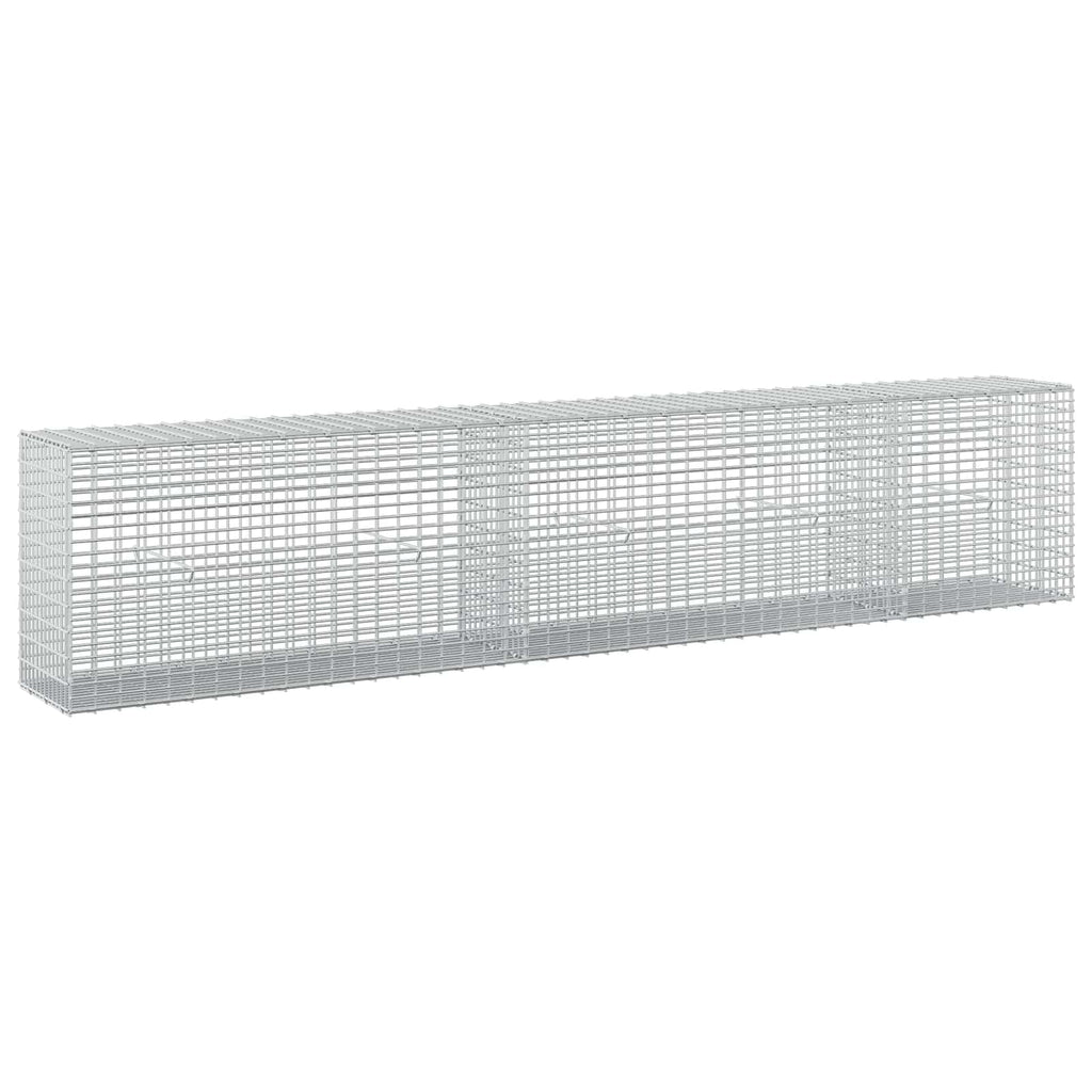 vidaXL Gabion z drutu 3,5 mm i siatką 5x2,5 cm 250x30x50 cm