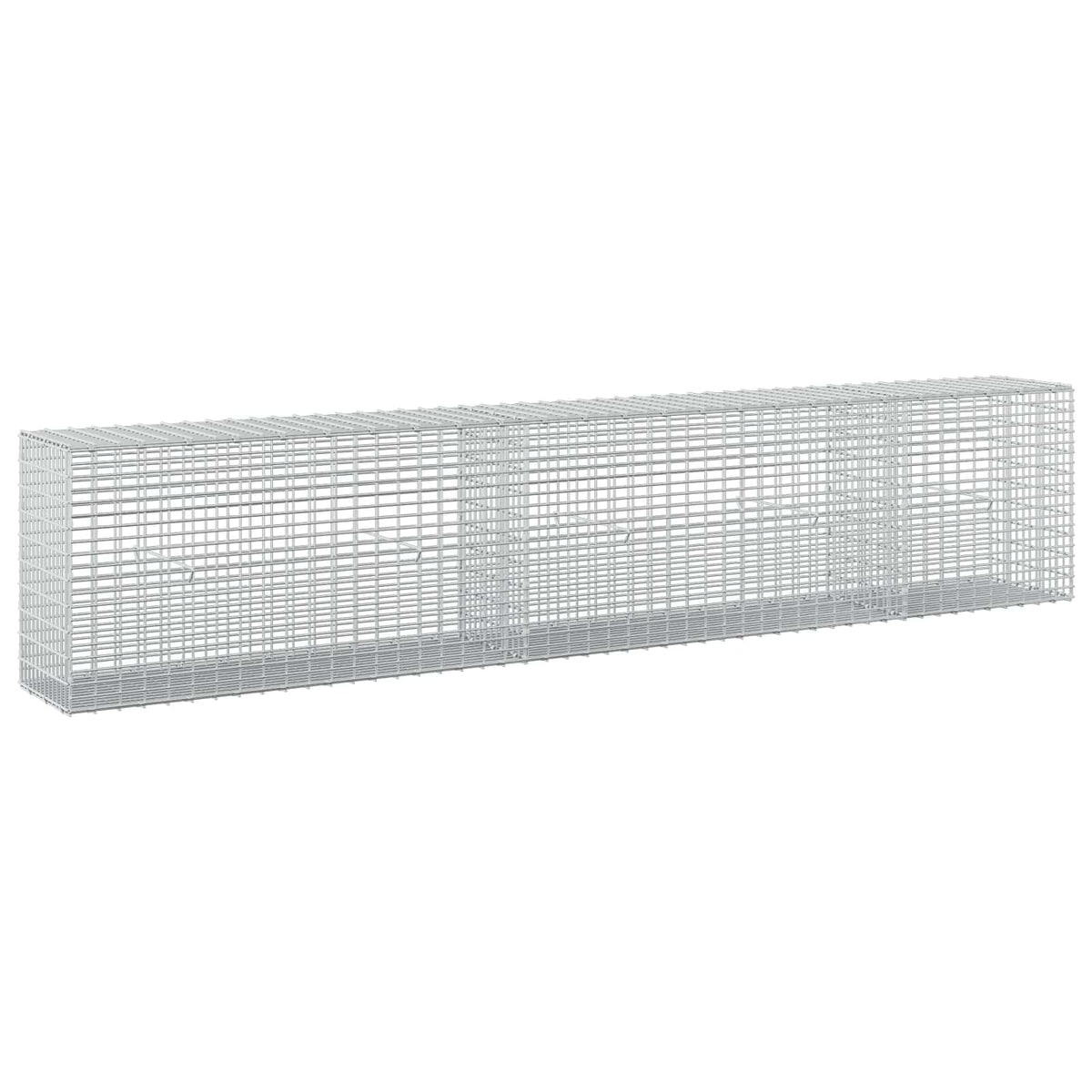 vidaXL Gabion z drutu 3,5 mm i siatką 5x2,5 cm 250x30x50 cm