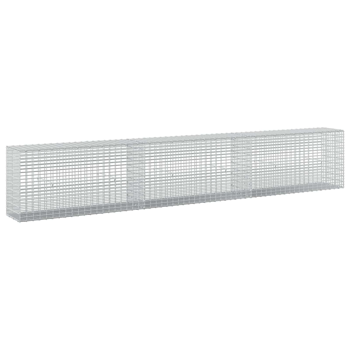 vidaXL Gabion z drutu 3,5 mm i siatką 5x2,5 cm 300x30x50 cm