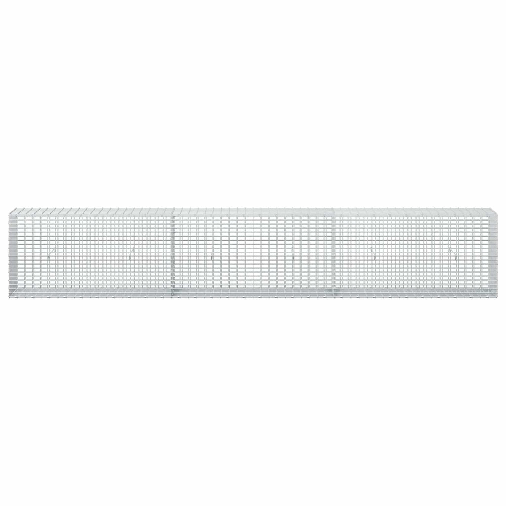vidaXL Gabion z drutu 3,5 mm i siatką 5x2,5 cm 300x30x50 cm