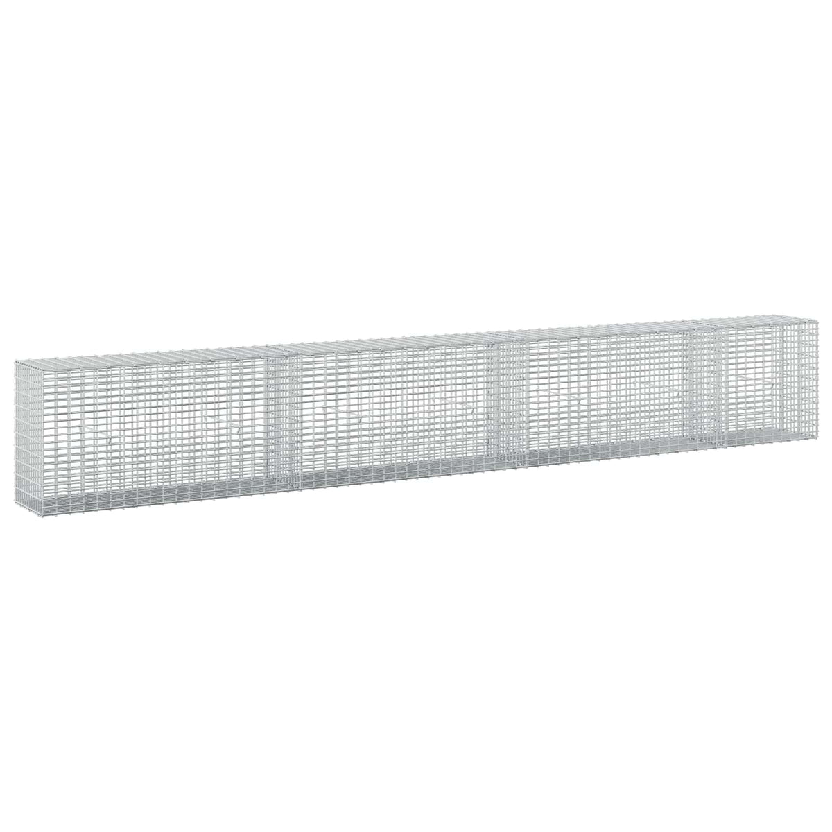 vidaXL Gabion z drutu 3,5 mm i siatką 5x2,5 cm 350x30x50 cm