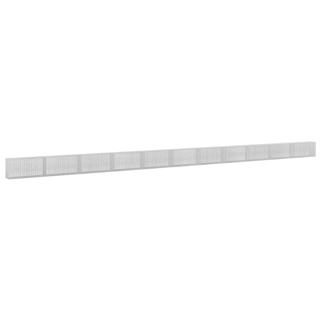 vidaXL Gabion z drutu 3,5 mm i siatką 5x2,5 cm 1100x30x50 cm