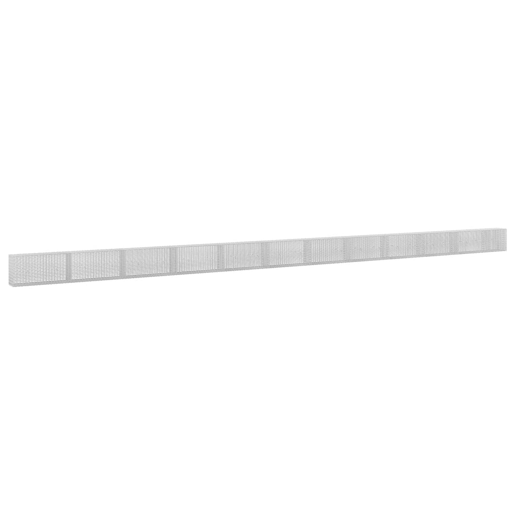 vidaXL Gabion z drutu 3,5 mm i siatką 5x2,5 cm 1150x30x50 cm