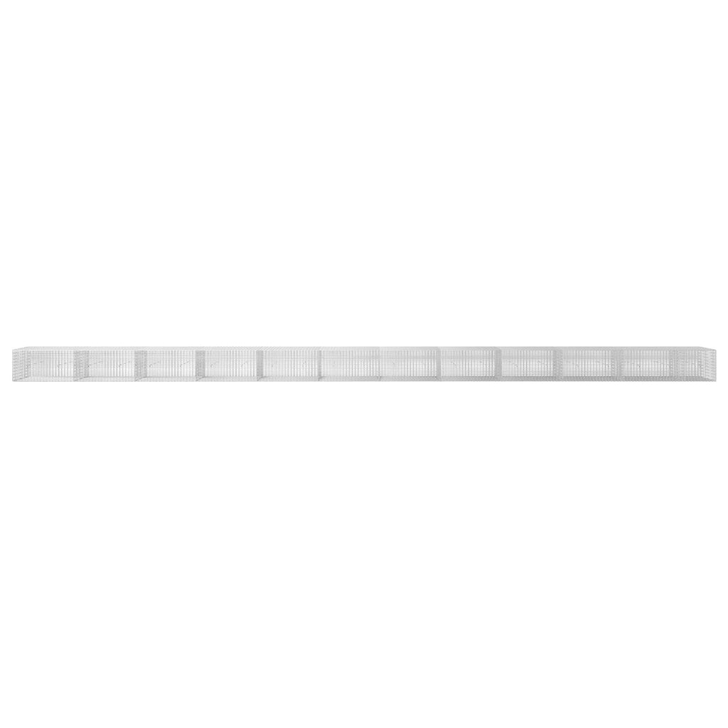vidaXL Gabion z drutu 3,5 mm i siatką 5x2,5 cm 1150x30x50 cm
