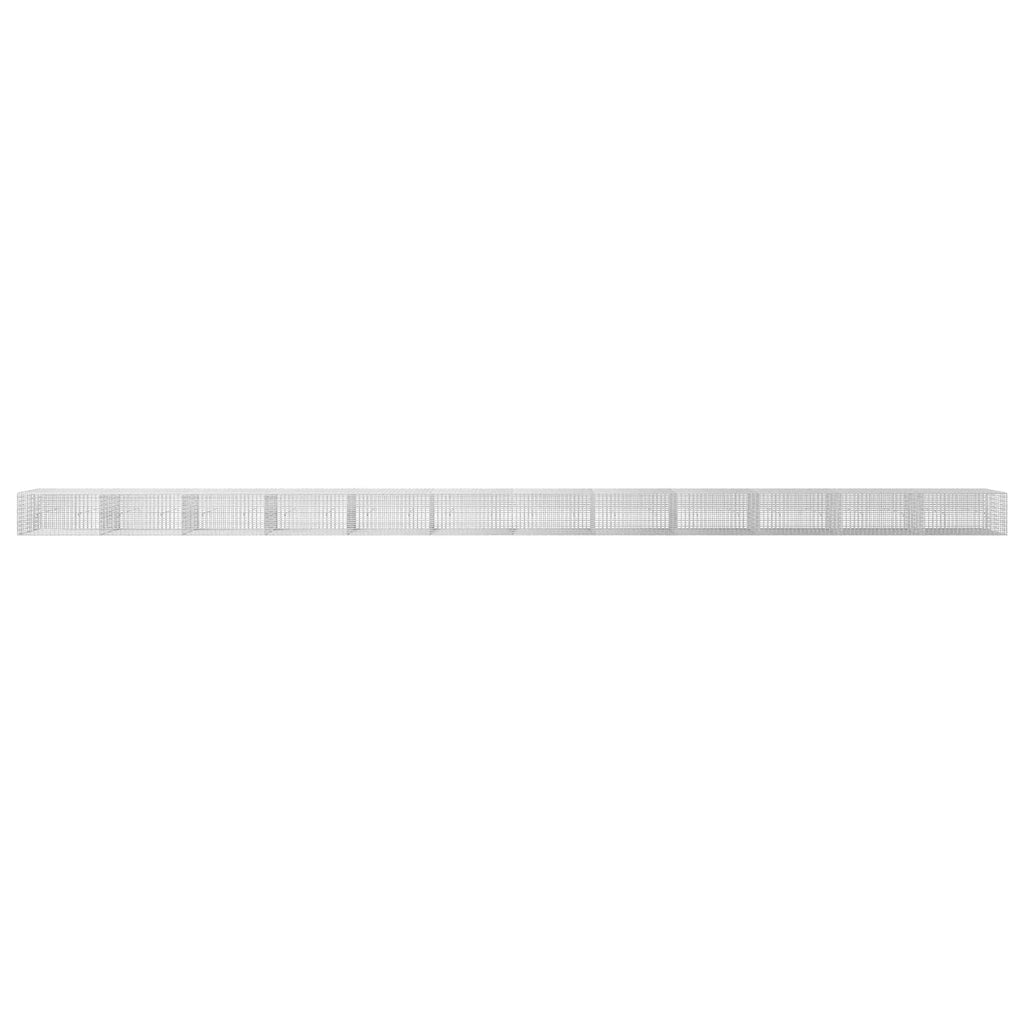 vidaXL Gabion z drutu 3,5 mm i siatką 5x2,5 cm 1200x30x50 cm