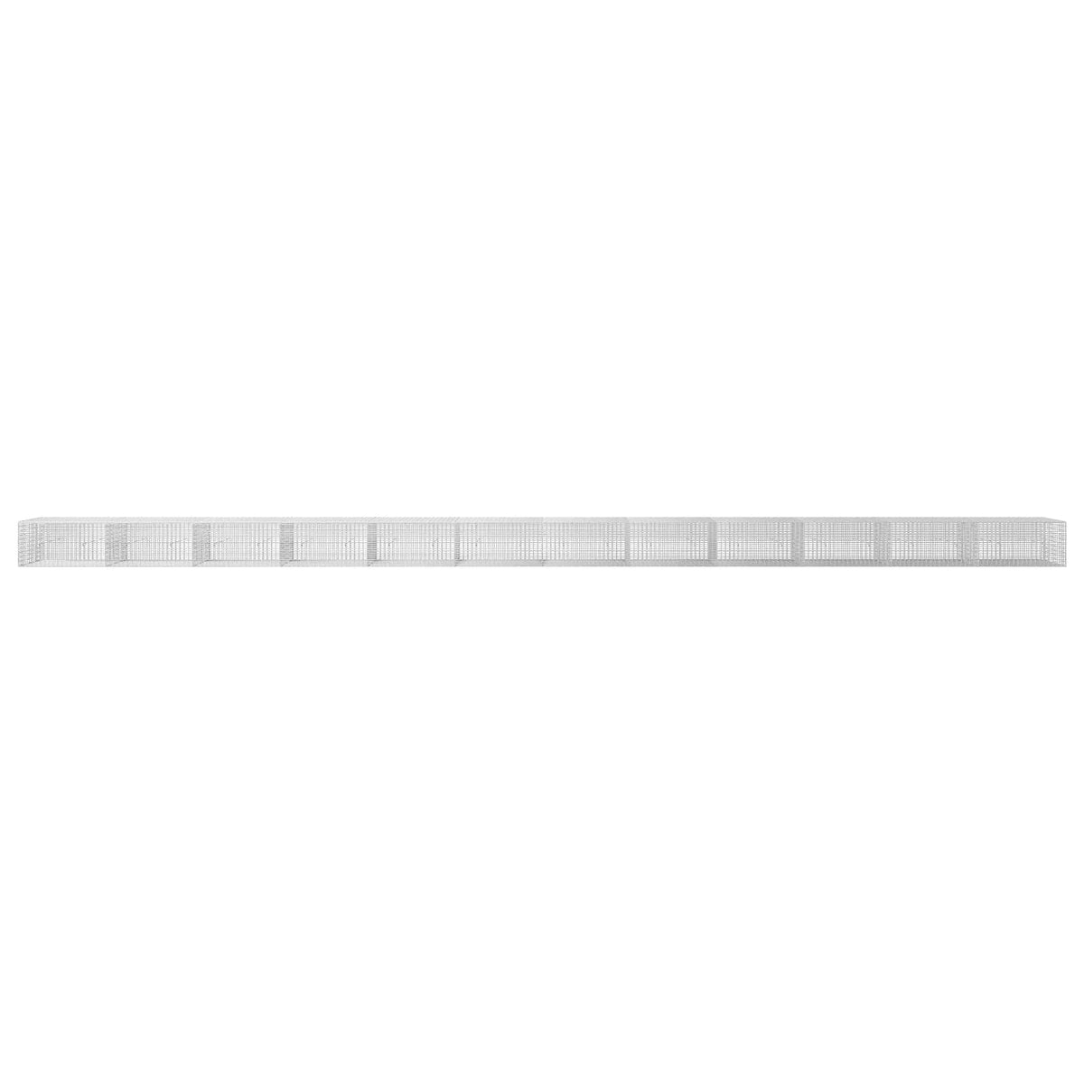 vidaXL Gabion z drutu 3,5 mm i siatką 5x2,5 cm 1200x30x50 cm
