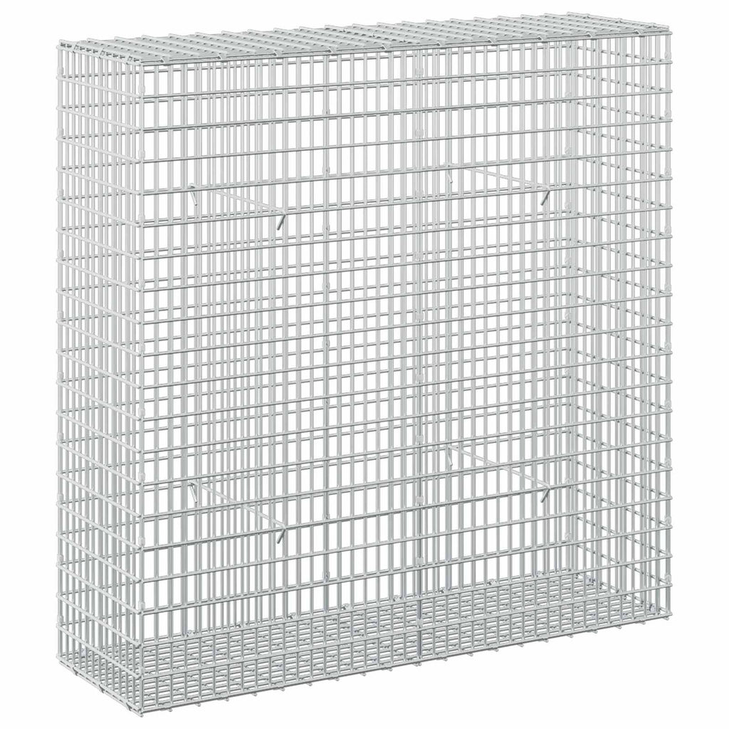 vidaXL Gabion z drutu 3,5 mm i siatką 5x2,5 cm 100x30x100 cm