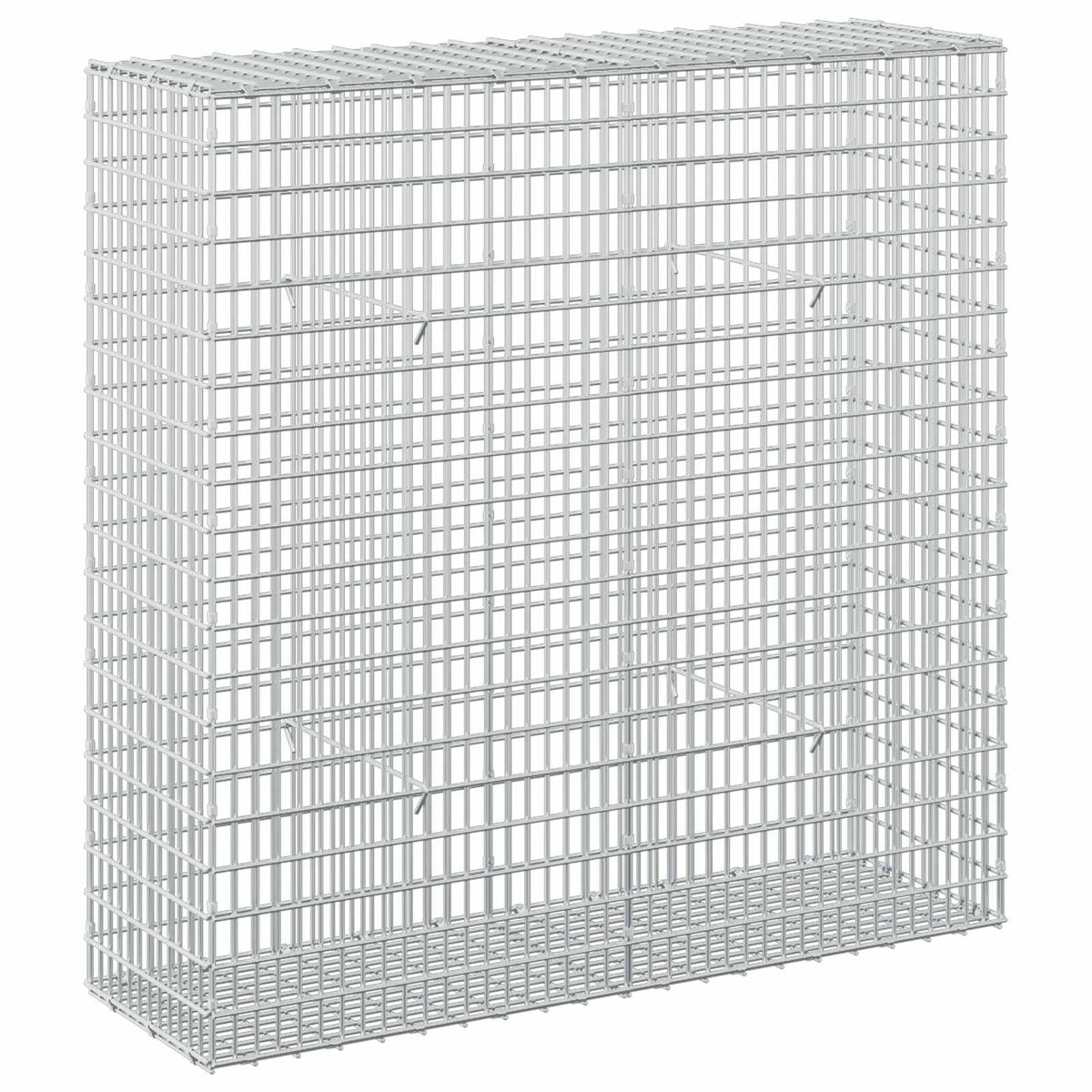 vidaXL Gabion z drutu 3,5 mm i siatką 5x2,5 cm 100x30x100 cm
