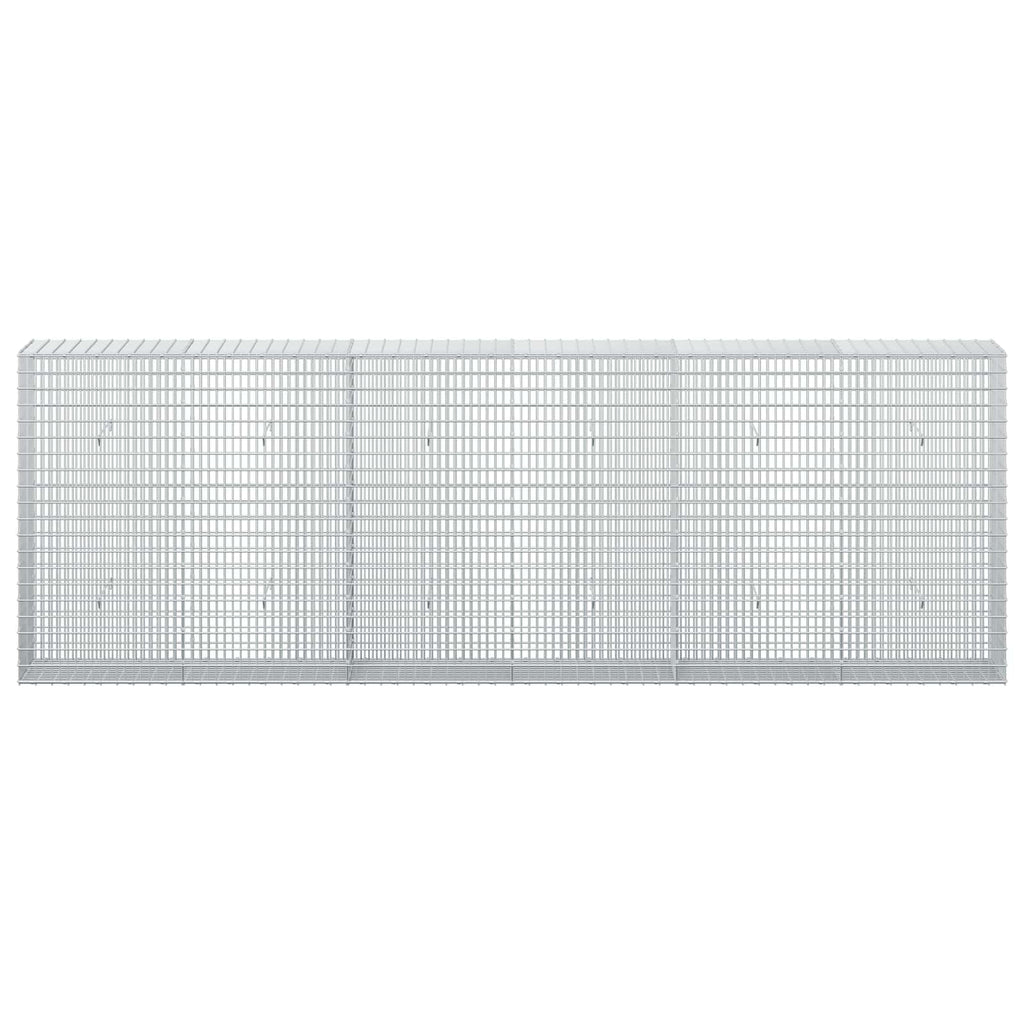 vidaXL Gabion z drutu 3,5 mm i siatką 5x2,5 cm 300x30x100 cm