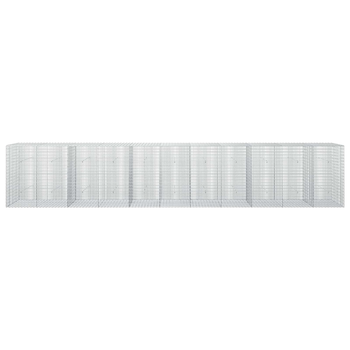 vidaXL Gabion z drutu 3,5 mm i siatką 5x2,5 cm 550x30x100 cm