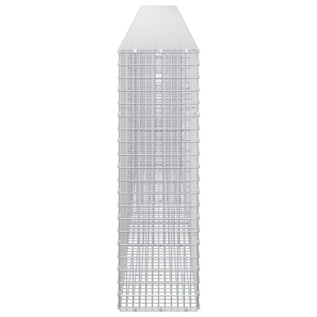 vidaXL Gabion z drutu 3,5 mm i siatką 5x2,5 cm 550x30x100 cm