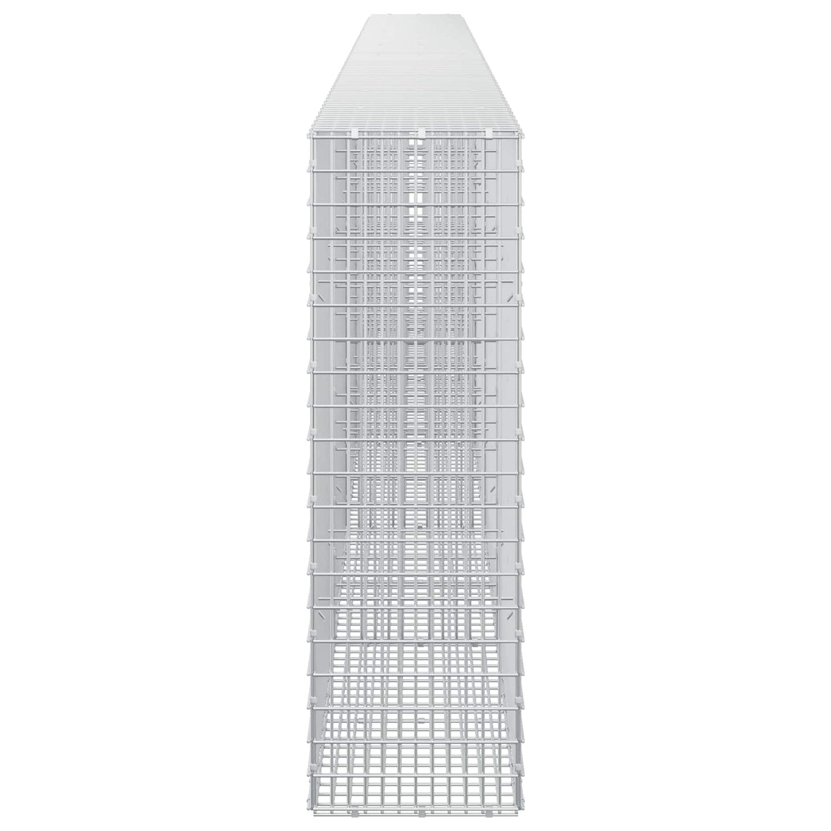 vidaXL Gabion z drutu 3,5 mm i siatką 5x2,5 cm 550x30x100 cm