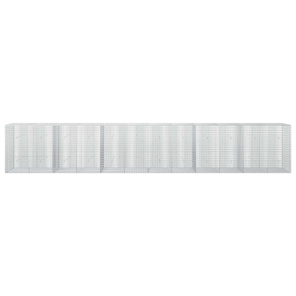 vidaXL Gabion z drutu 3,5 mm i siatką 5x2,5 cm 600x30x100 cm